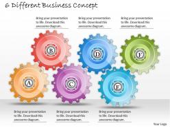 1013 Business Ppt diagram 6 Different Business Concept Powerpoint Template