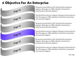 1013 business ppt diagram 6 objective for an enterprise powerpoint template