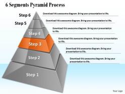 64212392 style layered pyramid 6 piece powerpoint presentation diagram infographic slide