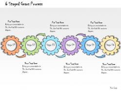 1013 business ppt diagram 6 staged gears process powerpoint template