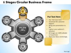 1013 business ppt diagram 6 stages circular business frame powerpoint template
