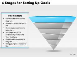 1013 business ppt diagram 6 stages for setting up goals powerpoint template