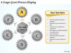 1013 business ppt diagram 6 stages gears process shaping powerpoint template