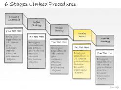 1013 business ppt diagram 6 stages linked procedures powerpoint template