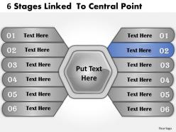 1013 business ppt diagram 6 stages linked to central point powerpoint template