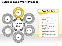 1013 business ppt diagram 6 stages loop work process powerpoint template