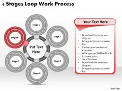 1013 business ppt diagram 6 stages loop work process powerpoint template