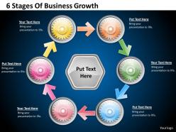 1013 business ppt diagram 6 stages of business growth powerpoint template