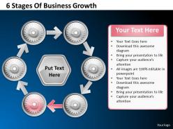1013 business ppt diagram 6 stages of business growth powerpoint template