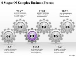 1013 business ppt diagram 6 stages of complex business process powerpoint template