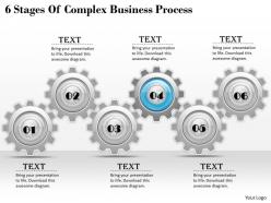 1013 business ppt diagram 6 stages of complex business process powerpoint template