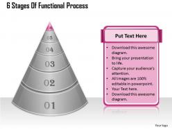 1013 business ppt diagram 6 stages of functional process powerpoint template