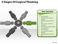 1013 business ppt diagram 6 stages of logical thinking powerpoint template