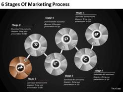 1013 business ppt diagram 6 stages of marketing process powerpoint template