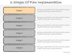 1013 business ppt diagram 6 stages of plan implementation powerpoint template