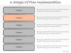1013 business ppt diagram 6 stages of plan implementation powerpoint template