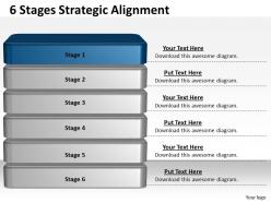 1013 business ppt diagram 6 stages strategic alignment powerpoint template
