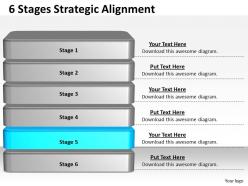 1013 business ppt diagram 6 stages strategic alignment powerpoint template