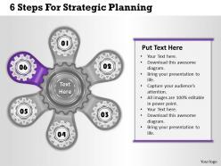 1013 business ppt diagram 6 steps for strategic planning powerpoint template