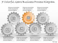 1013 business ppt diagram 7 colorful gears business process diagram powerpoint template