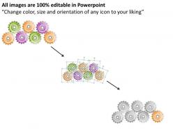 39074498 style variety 1 gears 7 piece powerpoint presentation diagram infographic slide