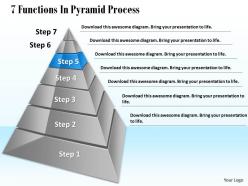 1013 business ppt diagram 7 functions in pyramid process powerpoint template