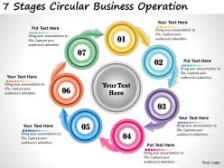 1013 business ppt diagram 7 stages circular business operation powerpoint template