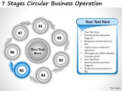 4346004 style circular loop 7 piece powerpoint presentation diagram infographic slide