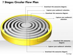 1013 business ppt diagram 7 stages circular flow plan powerpoint template