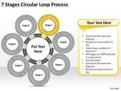 13090527 style circular loop 7 piece powerpoint presentation diagram infographic slide