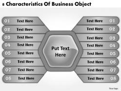 1013 business ppt diagram 8 characteristics of business object powerpoint template