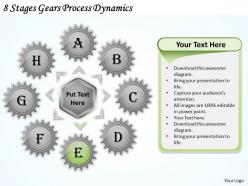 1013 business ppt diagram 8 stages gears process dynamics powerpoint template