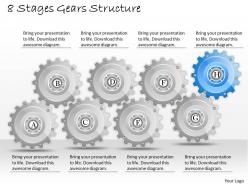 1013 business ppt diagram 8 stages gears structure powerpoint template