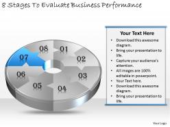 1013 business ppt diagram 8 stages to evaluate business performance powerpoint template