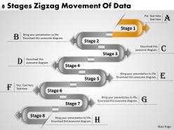 1013 business ppt diagram 8 stages zigzag movement of data powerpoint template