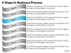 1013 business ppt diagram 8 steps in business process powerpoint template