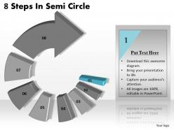 89011754 style circular semi 8 piece powerpoint presentation diagram infographic slide