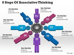 1013 business ppt diagram 8 steps of associative thinking powerpoint template