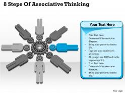 1013 business ppt diagram 8 steps of associative thinking powerpoint template