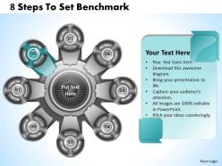1013 business ppt diagram 8 steps to set benchmark powerpoint template