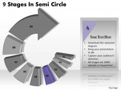 1013 business ppt diagram 9 stages in semi circle powerpoint template