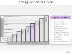 1013 business ppt diagram 9 stages of sales process powerpoint template