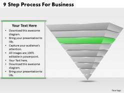 1013 business ppt diagram 9 step process for business powerpoint template