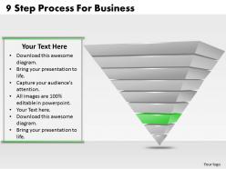 1013 business ppt diagram 9 step process for business powerpoint template