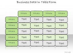 1013 business ppt diagram business data in table form powerpoint template