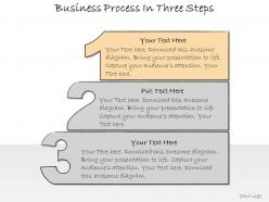 1013 business ppt diagram business process in three steps powerpoint template