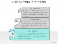 1013 business ppt diagram business process in three steps powerpoint template