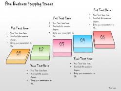 1013_business_ppt_diagram_five_business_stepping_stones_powerpoint_template_Slide01
