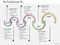 1013 business ppt diagram five yearly business plan powerpoint template