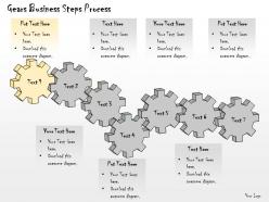 1013 business ppt diagram gears business steps process powerpoint template